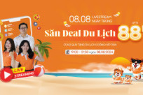 8/8 livestream ngày trùng săn deal du lịch 88K cùng BestPrice Travel