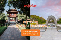 Bay Thẳng Hà Nội - Hiroshima cùng Vietjet Air