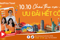 BestPrice Travel 10/10 livestream “Chào Thu rực rỡ - Ưu đãi hết cơ