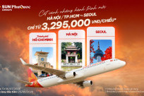 CHỈ TỪ 3.295K: Sun PhuQuoc Airways mở bán hành trình Hà Nội/ TP. HCM đi Seoul