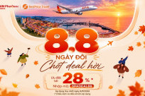 Flash Sale 28% Ngày Đôi 08/08: Sun PhuQuoc Airways ưu đãi trên nhiều đường bay nội địa và quốc tế
