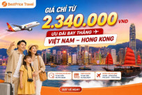 GIÁ CHỈ TỪ 2.340.000VNĐ: Ưu đãi bay thẳng Việt Nam - Hong Kong