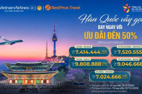 GIẢM 50%: Ưu đãi bay Hàn Quốc cùng Vietnam Airlines × Tổng cục Du lịch Hàn Quốc (KTO)