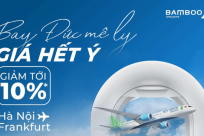 [GIẢM TỚI 10%] Bay Đức mê ly cùng Bamboo Airways