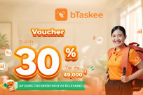Khách hàng BestPrice nhận ưu đãi 30% dịch vụ bCleaning từ bTaskee