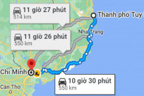 [MỚI] Khoảng cách Tuy Hòa Sài Gòn bao nhiêu km?
