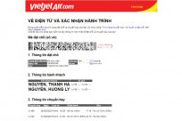 Cách lấy và in vé máy bay điện tử Vietjet Air 2024