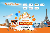 Quẹt thẻ liền tay – Nhận ngay ưu đãi đến 1.000.000 BestPrice Travel
