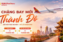 Sun PhuQuoc Airways chính thức khai thác đường bay đi Thành Đô (Trung Quốc)