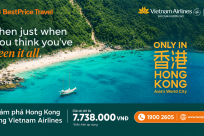 Ưu đãi đến 20% đi Hồng Kông cùng Vietnam Airlines, vé khứ hồi từ 7.738.000 VND