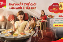 Vietjet Air: TẶNG 20KG hành lý ký gửi và GIẢM GIÁ 50% suất ăn nóng