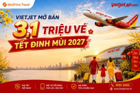 Vietjet mở bán 3,1 triệu vé Tết Đinh Mùi 2027