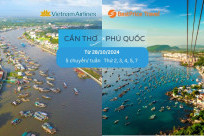 Vietnam Airlines khai thác lại đường bay Cần Thơ - Phú Quốc