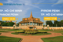 Vietnam Airlines: Thông báo mở bán vé bay thương mại đi Campuchia
