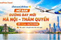 Vietravel Airlines mở bán đường bay mới Hà Nội – Thâm Quyến