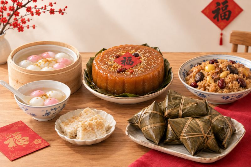 Những m&oacute;n ăn phổ biến trong ng&agrave;y Tết ở miền nam Trung Quốc