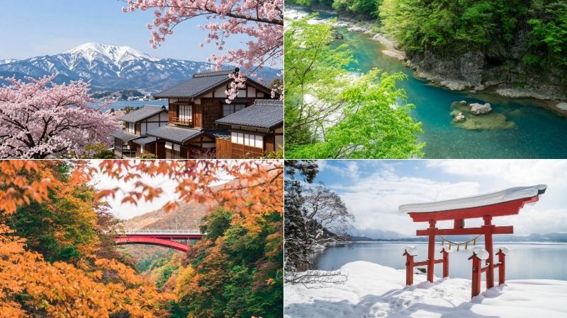 Bốn mùa ở Akita đều có sức hấp dẫn riêng