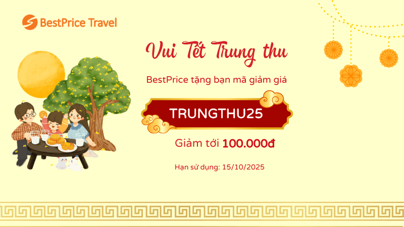BestPrice tặng bạn mã TRUNGTHU25: Ưu đãi ngay 100K