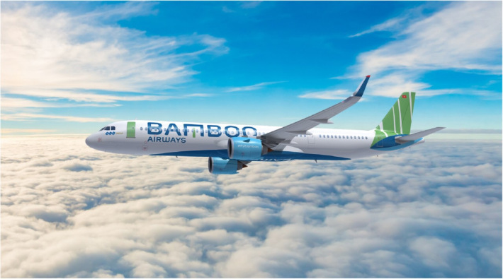 Máy bay của hãng hàng không Bamnoo Airways.
