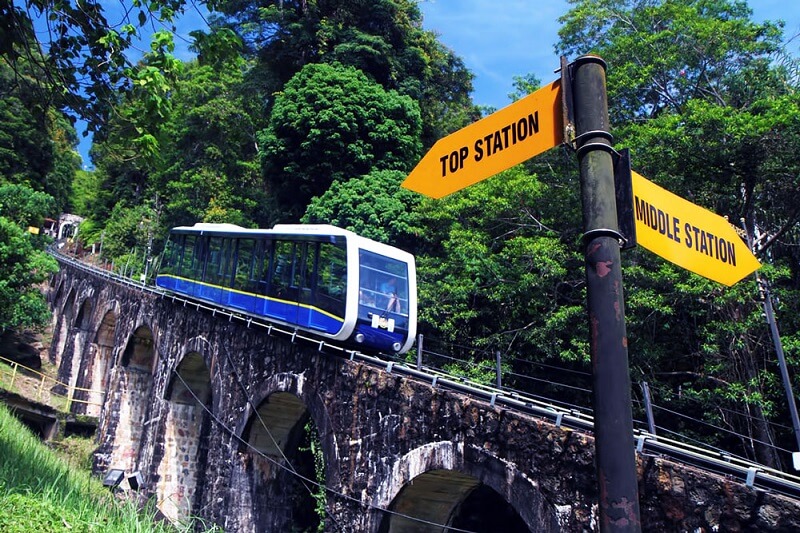 Ngắm cảnh đẹp ở đồi Penang Malaysia