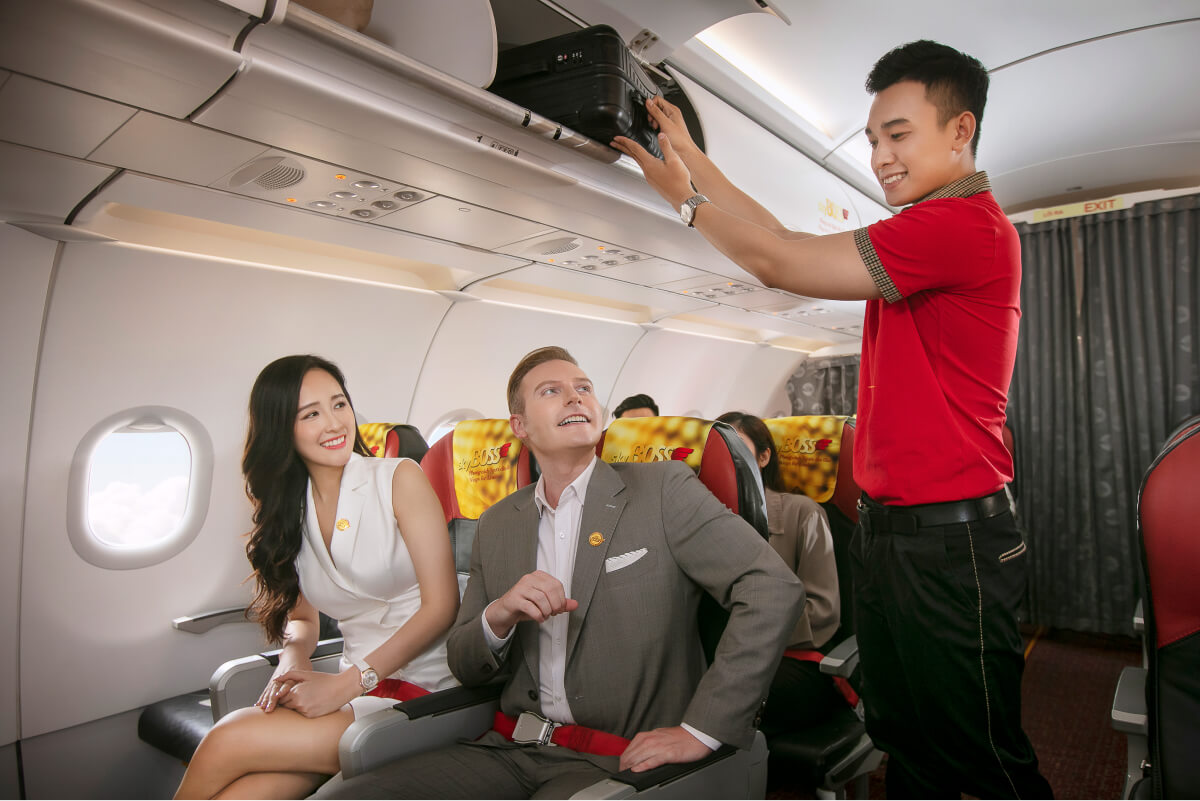 Khoang ghế hạng Skyboss của Vietjet Air