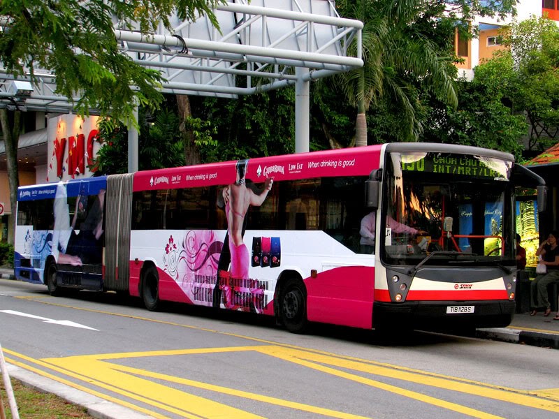 Bus - phương tiện di chuyển ở Singapore
