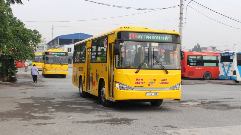 Xe bus đi sân bay Tân Sơn Nhất tuyến 119