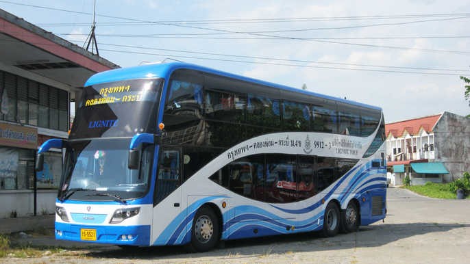 Di chuyển từ Bangkok đến Krabi bằng xe bus