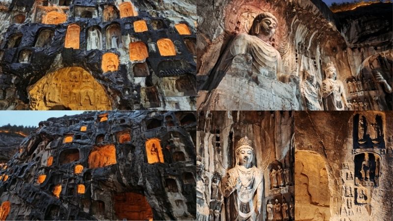 Long M&ocirc;n Thạch Động - quần thể hang động Phật gi&aacute;o kỳ vĩ hơn 1600 năm lịch sử (Ảnh: XHS@橙霖昌)