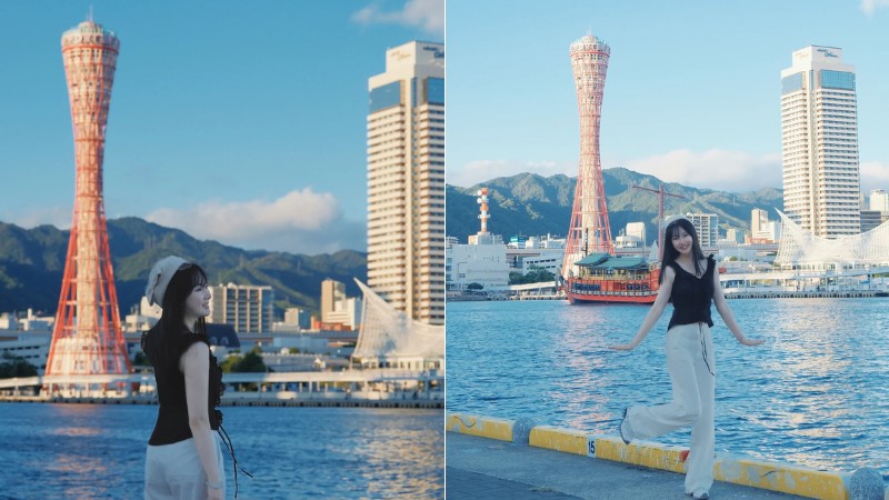 Check in kiến tr&uacute;c biểu tượng Th&aacute;p cảng Kobe