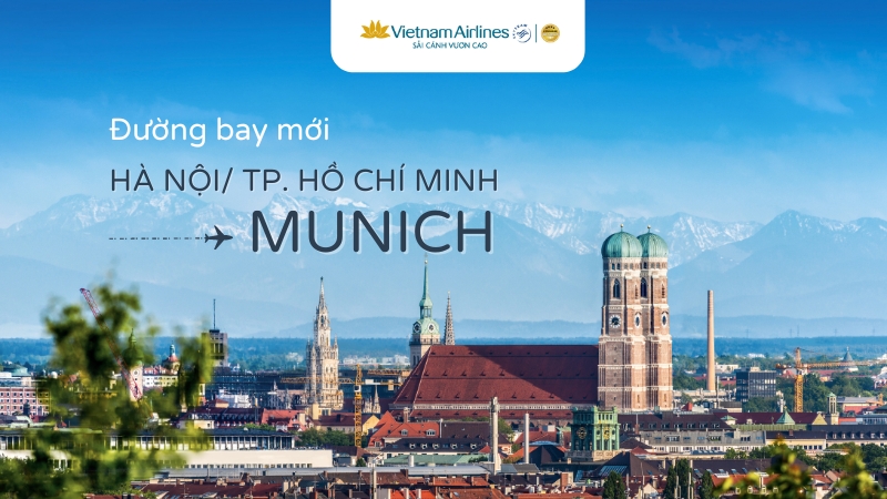 Vietnam Airlines ưu đãi đường bay thẳng Việt Nam – Munich (Đức)