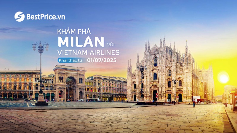 Vietnam Airlines bay thằng Hà Nội - Milan (Ý)