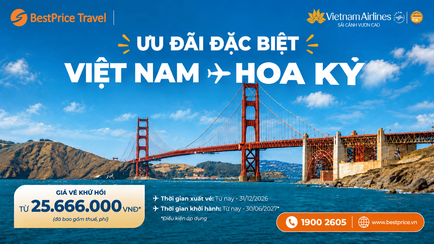 V&eacute; m&aacute;y bay Việt Nam đi Hoa Kỳ gi&aacute; ưu đ&atilde;i từ Vietnam Airlines