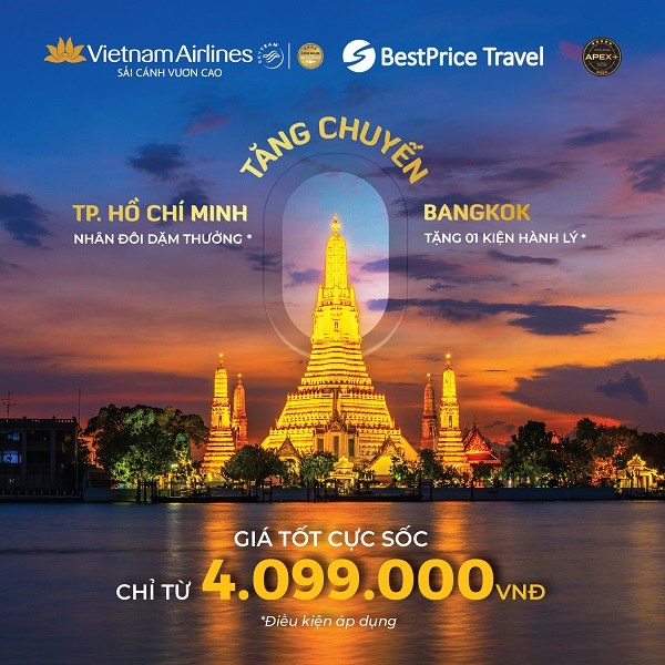 Vietnam Airlines TĂNG Chuyến Bangkok, TẶNG Kiện Hành Lý