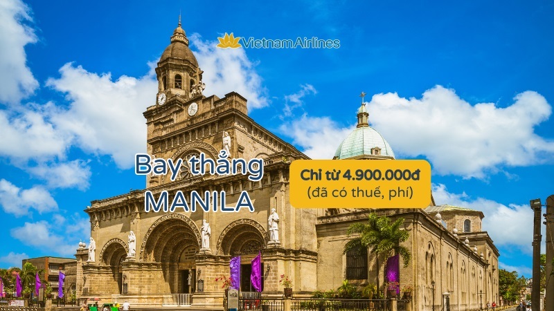 [CHỈ TỪ 4,9TR] Vietnam Airlines Mở Đường Bay Mới, Ưu Đãi Siêu Hời Tới Manila