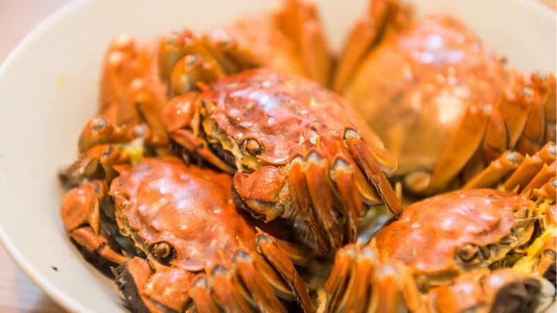 Đặc sản cua lông hấp dẫn