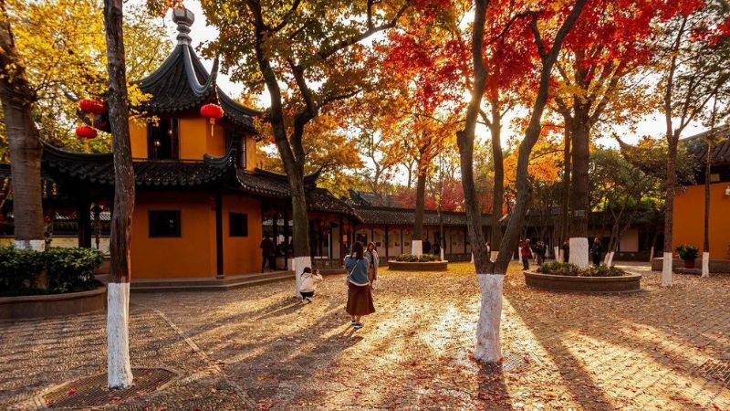 Mùa thu là thời điểm đẹp nhất tham quan Hàn Sơn Tự