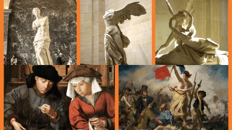 Một số tác phẩm tiêu biểu tại bảo tàng Louvre