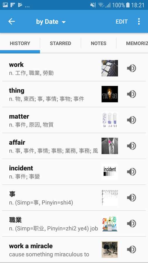 Ứng dụng Chinese Dict box