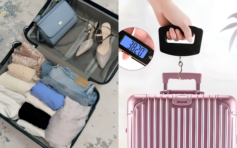 Nên xếp hành lý gọn gàng và cân thử trước khi ra sân bay