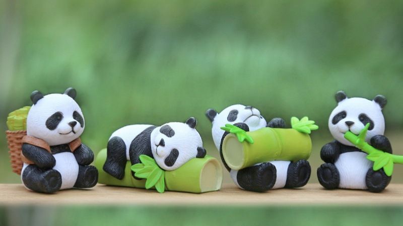 Mô hình nhỏ gấu trúc trung quốc
