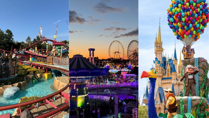 C&aacute;c khu vực Adventureland, Fantasyland v&agrave; Tomorrowland hấp dẫn