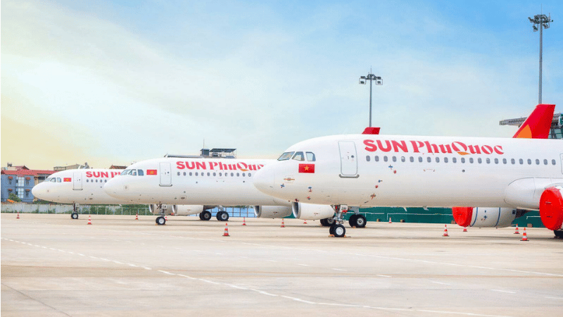 Đổi v&eacute; m&aacute;y bay Sun PhuQuoc Airways