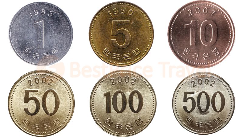 Mệnh giá tiền xu Hàn Quốc