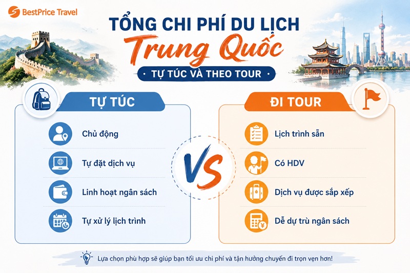 Du lịch Trung Quốc tự túc hay theo tour