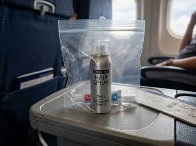Mang mỹ phẩm dạng xịt/aerosol lên máy bay