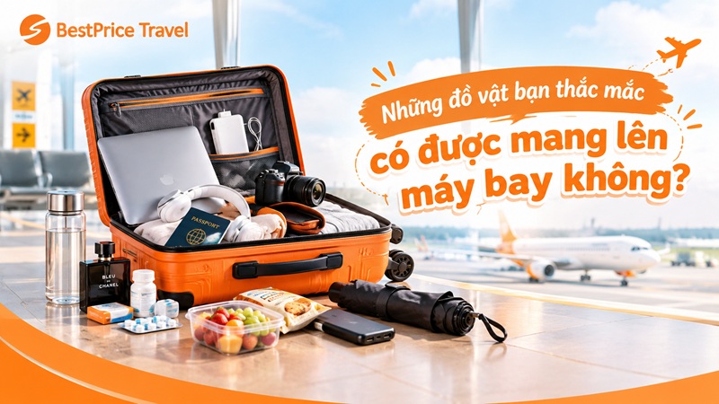 Những đồ vật bạn thắc mắc khi mang lên máy bay