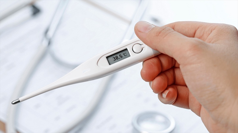 Ưu tiên để nhiệt kế sử dụng pin trong hành lý xách tay