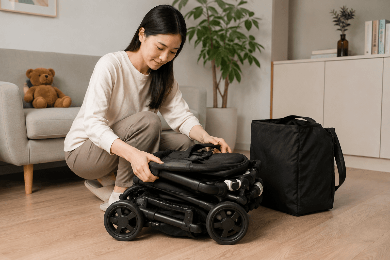 Lưu ý khi mang xe đẩy em bé lên máy bay