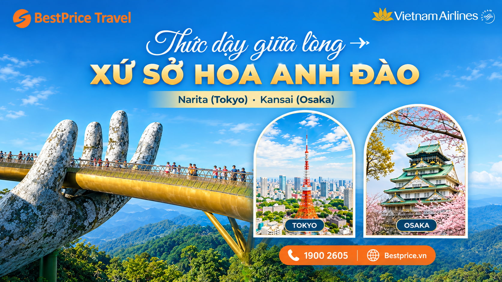 Vietnam Airlines ưu đãi vé máy bay chặng Đà Nẵng – Nhật Bản